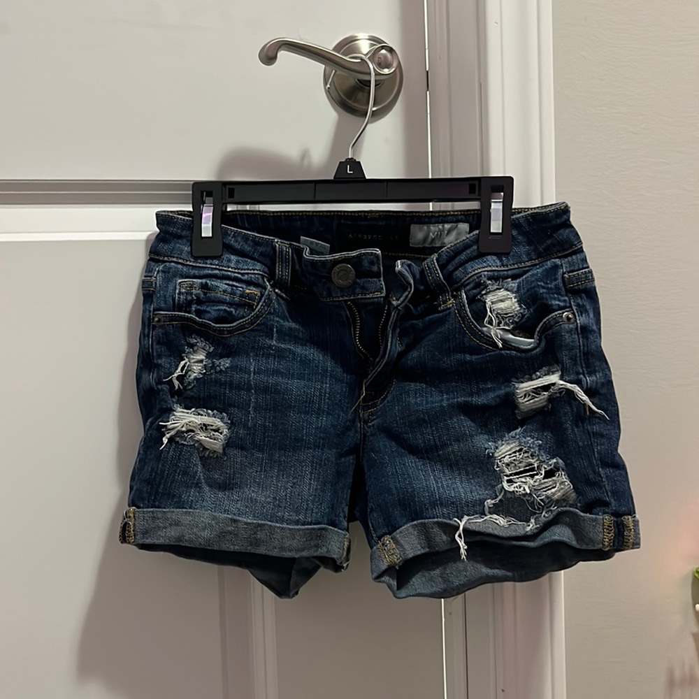 jean shorts with rips